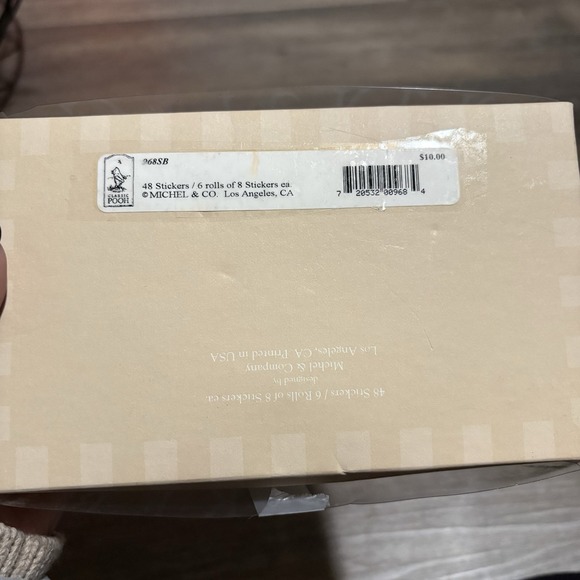 VTG Classic Winnie The Pooh Christopher Robin & Piglet Sticker Box Set - Picture 10 of 14